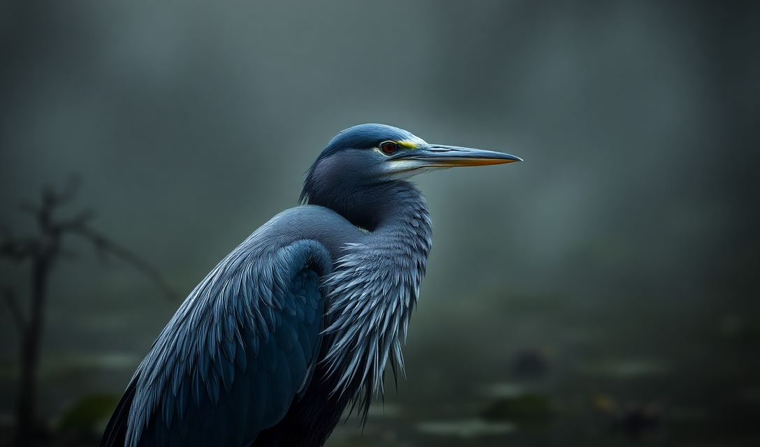 violet-feathered heron